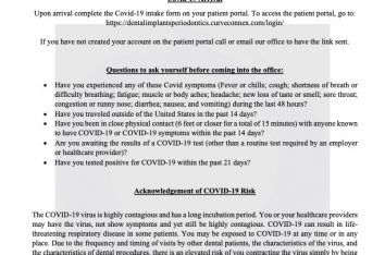 Covid Arrival Letter